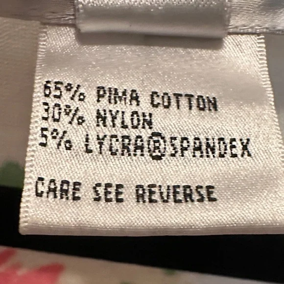 Talbots Red Floral Print Spring Cardigan Sweater 65% Pima Cotton Size XL - Picture 3 of 4